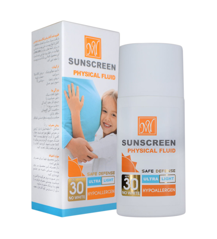 فلوئید ضدآفتاب بی‌رنگ مای، با +SPF30، مدل Hypoallergen، 