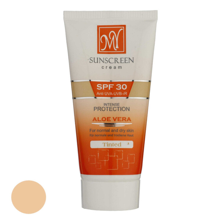 کرم ضدآفتاب رنگی مای، با SPF30، حاوی محافظ UVA ،UVB،