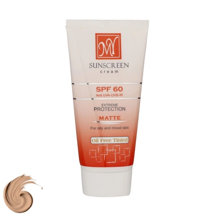 کرم ضدآفتاب رنگی مای، با SPF60، حاوی محافظ UVA ،UVB