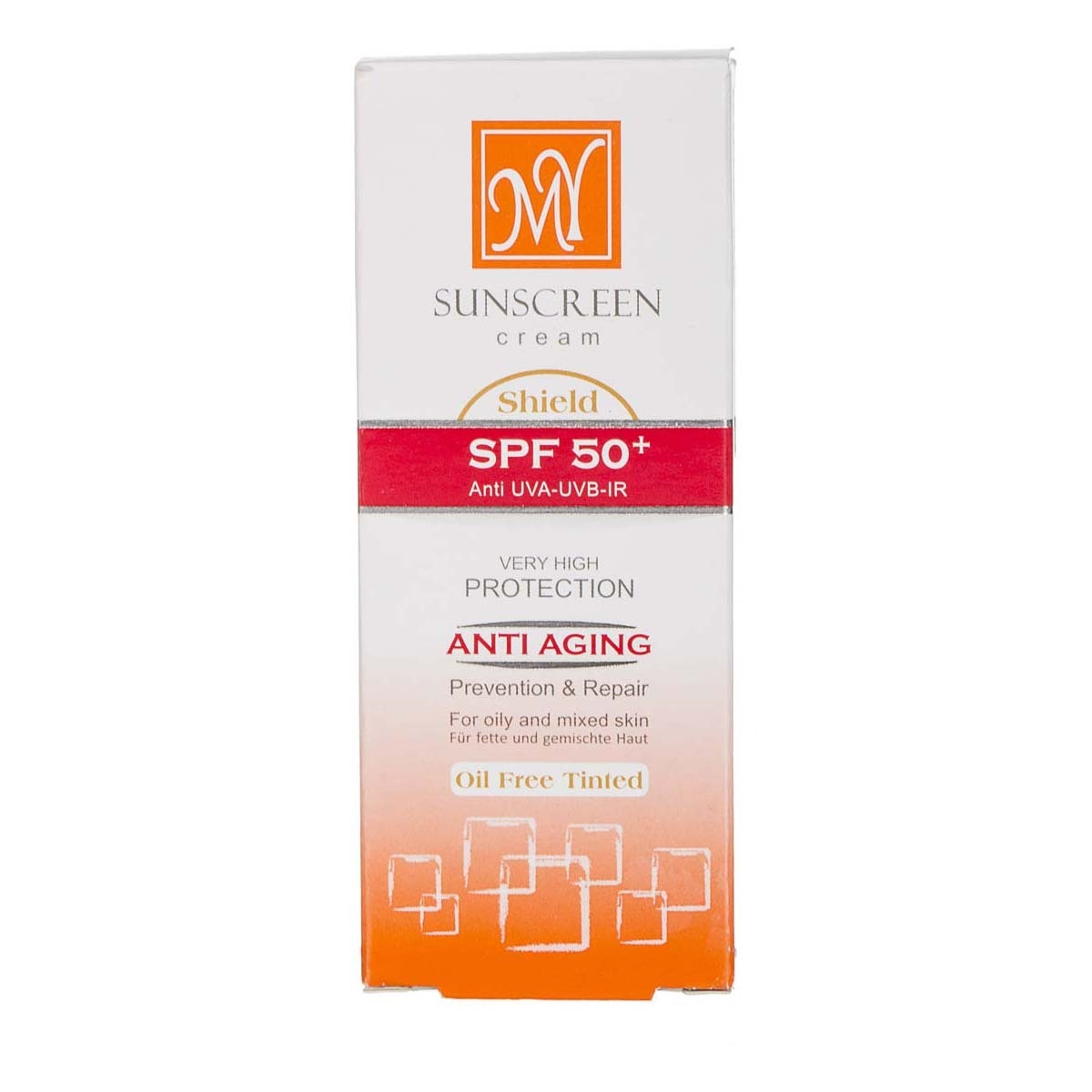  ضد آفتاب و ضد چروک رنگی فاقد چربی +SPF50 مای 