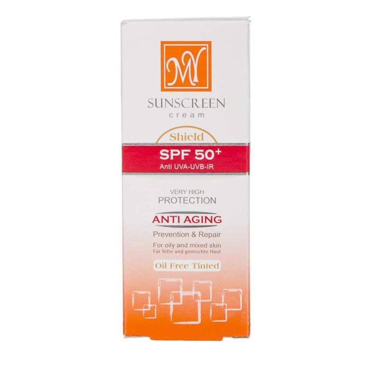 ضد آفتاب و ضد چروک رنگی فاقد چربی +SPF50 مای