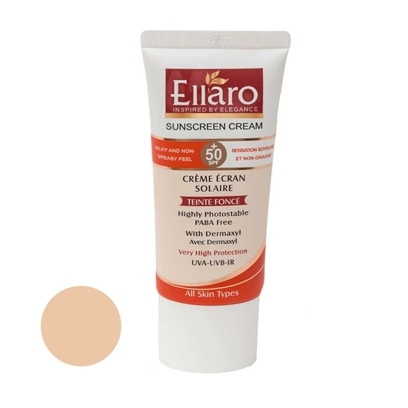  ضد افتاب رنگی الارو spf 50 انواع پوست 