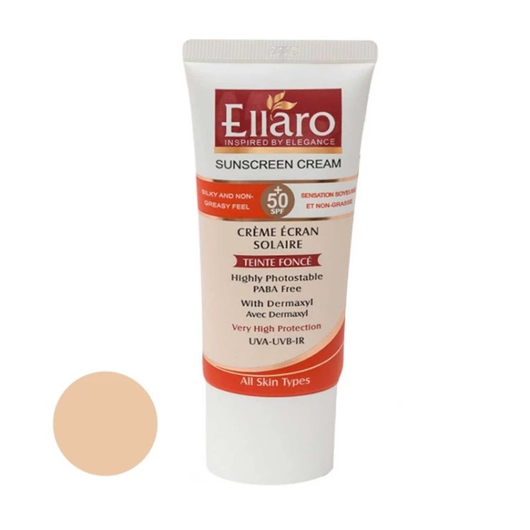 ضد افتاب رنگی الارو spf 50 انواع پوست