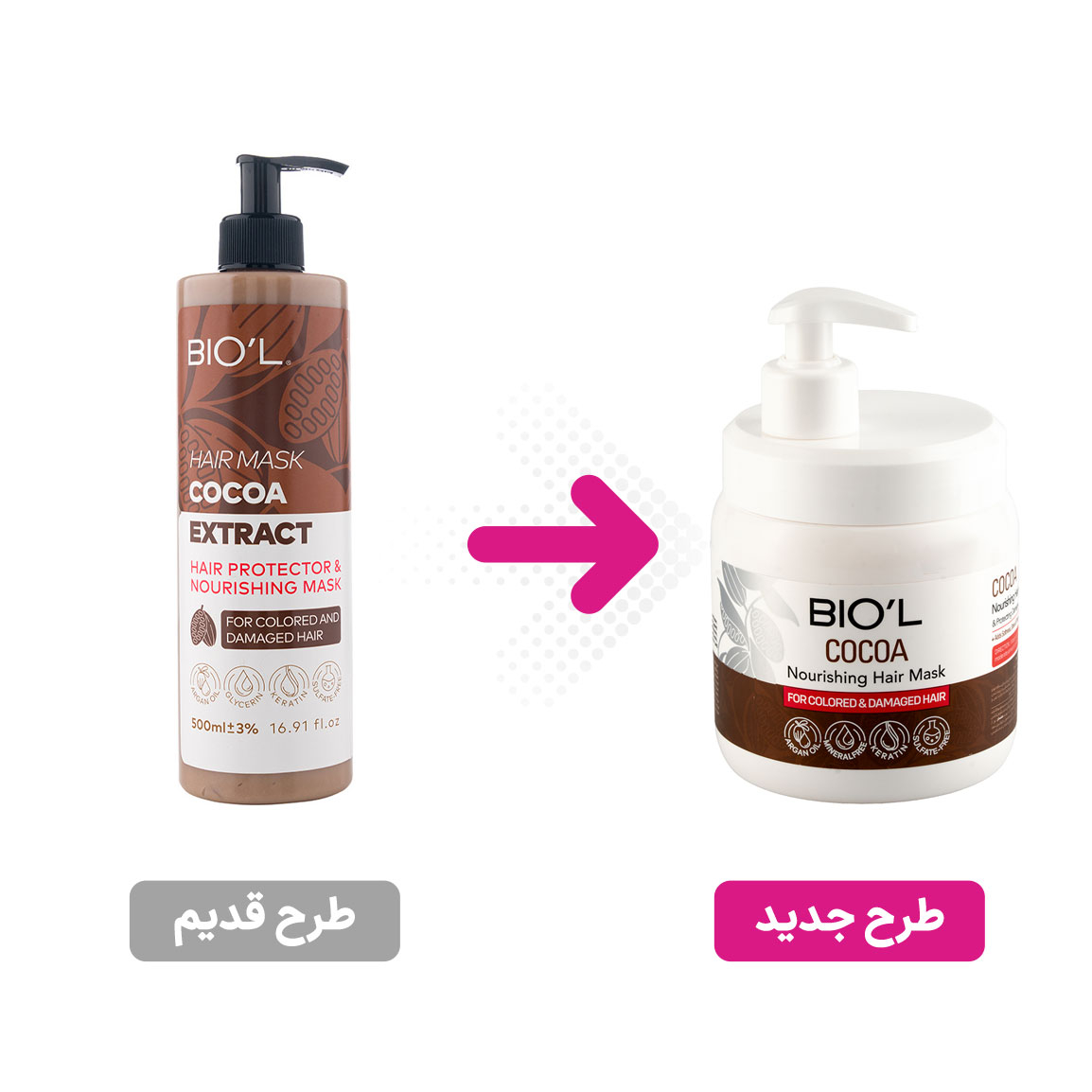 ماسک مو بیول مدل کاکائو