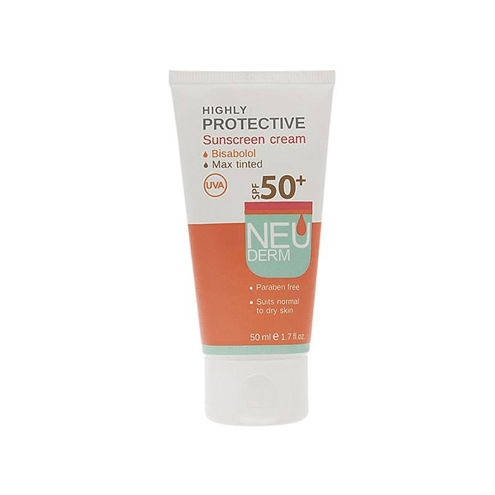 کرم ضد آفتاب هایلی پروتکتیو بژ روشن NEUDERM SPF50